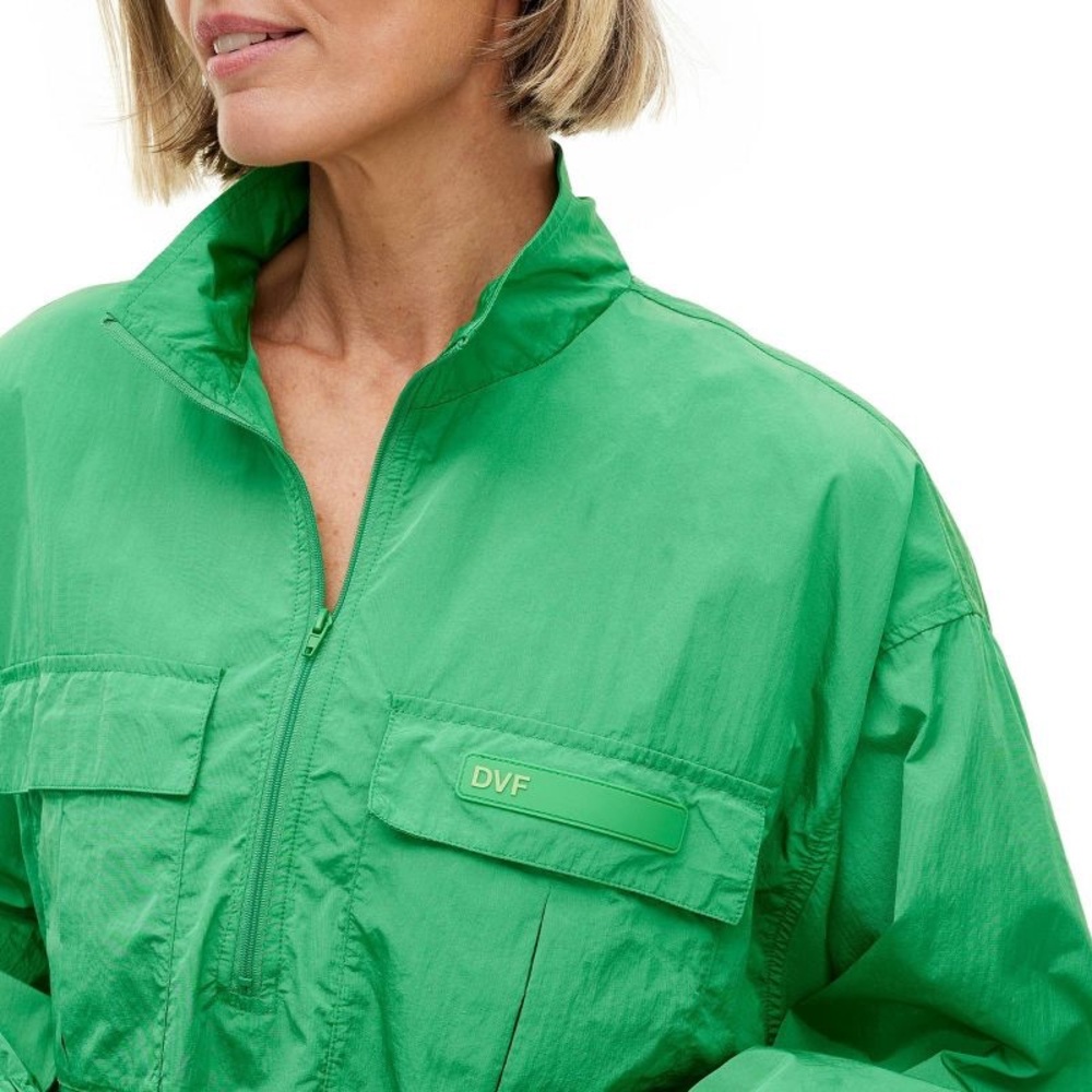 DVF Women's Nylon Packable Long Sleeve Half Zip Jacket - Picture 4 of 6